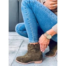Bottes sur un coin caché Deer Green vert 3
