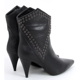 Bottines Girme noires à talons hauts le noir 5