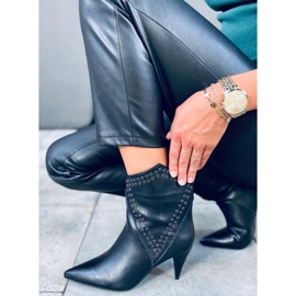 Bottines Girme noires à talons hauts le noir 3