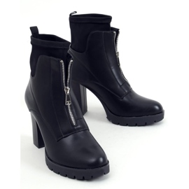 Bottines à talons Wavy Black le noir 4