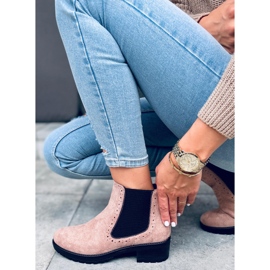 Bottines Chelsea femme Kleo Beige noir 1