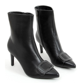 Bottes à talon aiguille Etna Black le noir 1