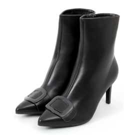 Bottes à talon aiguille Etna Black le noir 2
