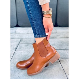 Chelsea boots femme classiques Modena Camel brun 4