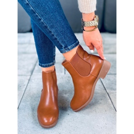 Chelsea boots femme classiques Modena Camel brun 3