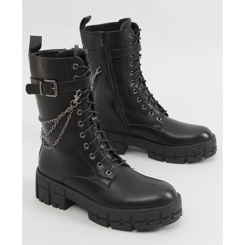 Travailleurs à lacets Lauma Black le noir 1