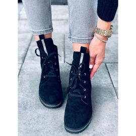 Bottines à lacets Bing Noir le noir 1
