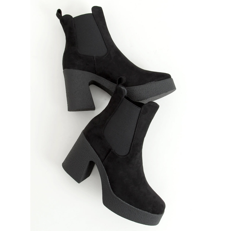 Boots à talon caoutchouc Amelda Noir le noir 1