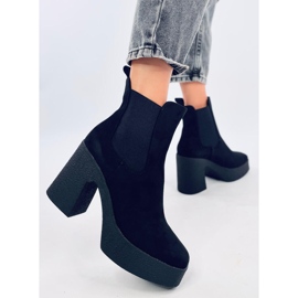 Boots à talon caoutchouc Amelda Noir le noir 4