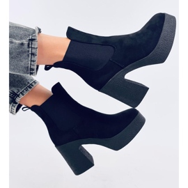 Boots à talon caoutchouc Amelda Noir le noir 5