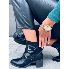 Bottes à talons hauts avec clous Ferox Noir le noir 5