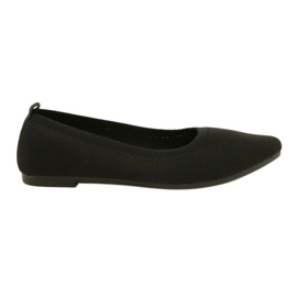 Evento Ballerines tricotées noires confortables 21BL02-4030 Noir le noir 1