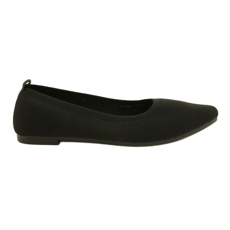 Evento Ballerines tricotées noires confortables 21BL02-4030 Noir le noir 1