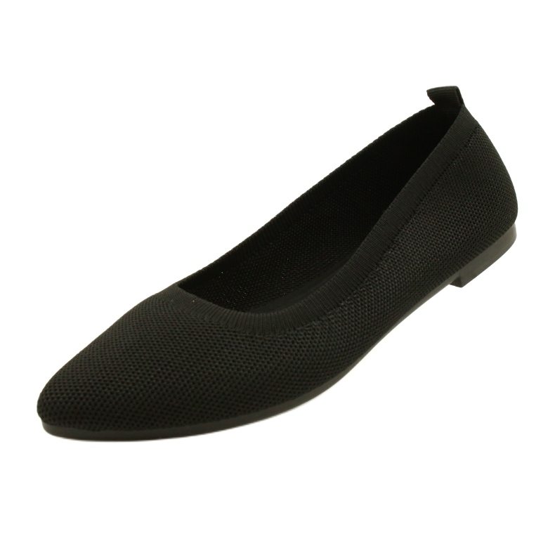 Evento Ballerines tricotées noires confortables 21BL02-4030 Noir le noir 4