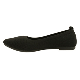 Evento Ballerines tricotées noires confortables 21BL02-4030 Noir le noir 2