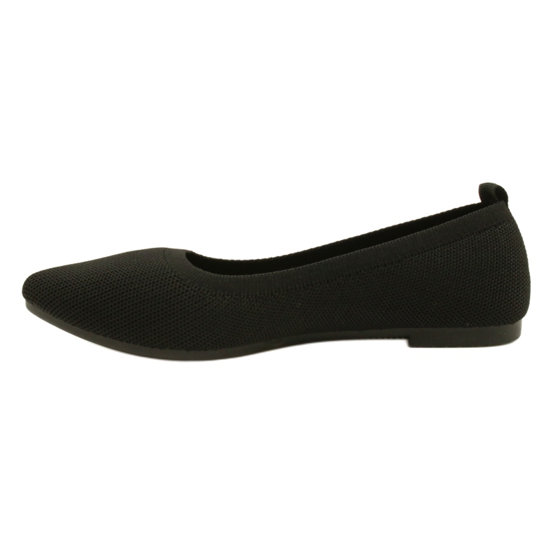 Evento Ballerines tricotées noires confortables 21BL02-4030 Noir le noir 2
