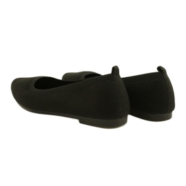Evento Ballerines tricotées noires confortables 21BL02-4030 Noir le noir 6