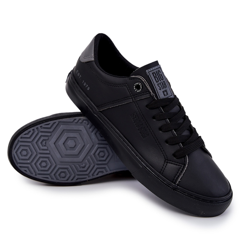 Sneakers Homme Cuir Big Star JJ174108 Noir 5