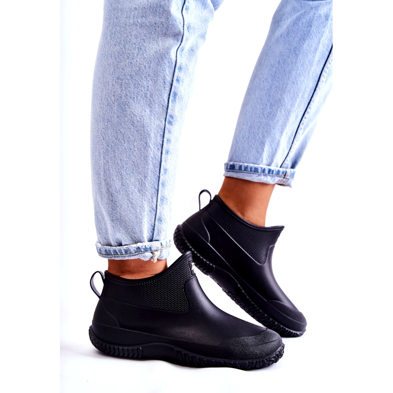 Bottes en Caoutchouc Basses Noires pour Femme Eldora le noir 4 Bottes en Caoutchouc Basses Noires pour Femme Eldora le noir 4