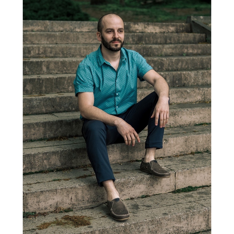 Olivier Chaussures homme mocassin 906 pour l'été marron gris 5 Olivier Chaussures homme mocassin 906 pour l'été marron gris 5