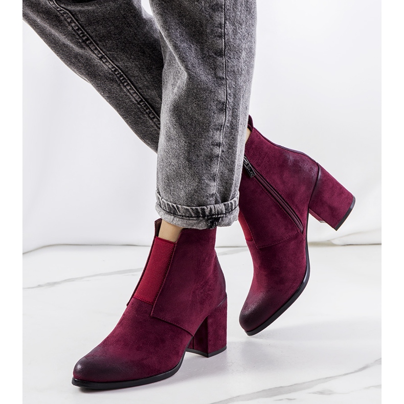 Bottes Norwich bordeaux rouge 1