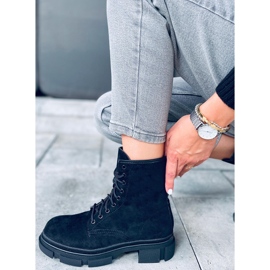 BM Dazy Black suédé travailleurs le noir 3