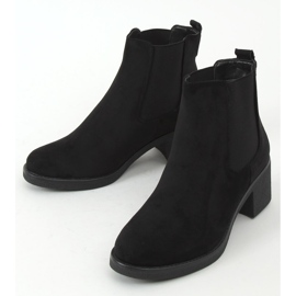 Bottines chelsea petit talon Samara noires le noir 1