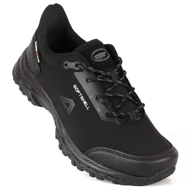 Chaussures de trekking imperméables American Club noires pour homme 1