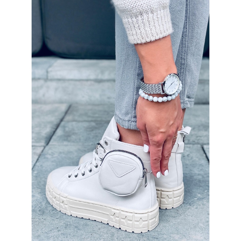 Baskets montantes beiges Burn Beige 1