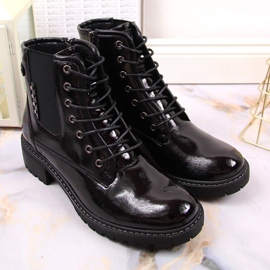 Bottes isolées noires pour femmes, laquées Vinceza le noir 1