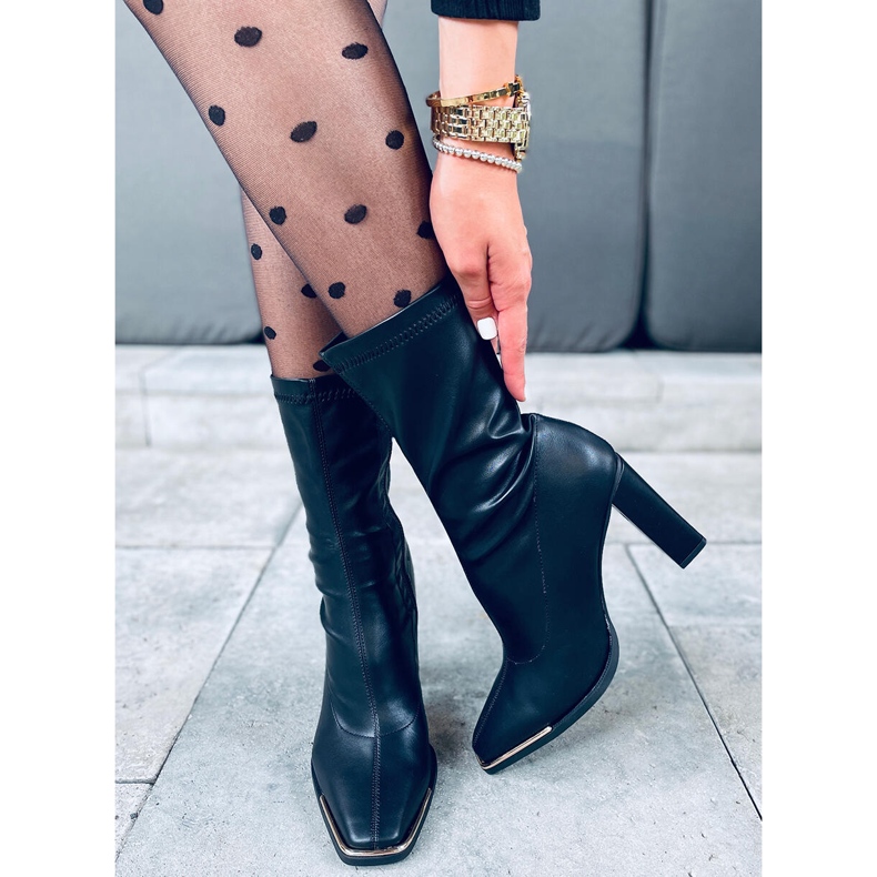 Bottines à talons Luna Black noir 1