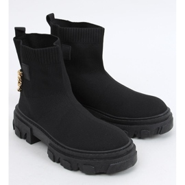 Bottines avec chaîne Malana Noir 2
