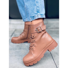 Bottes militaires Pomona Camel brun 7