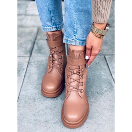 Bottes militaires Pomona Camel brun 3