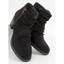 Bottes noires à talons larges Baflo le noir 1
