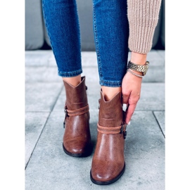 Bottes sur un coin caché Dallas Camel brun 3