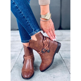 Bottes sur un coin caché Dallas Camel brun 5