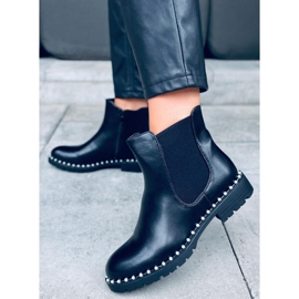 Chelsea boots à perles Maxim Noir 2