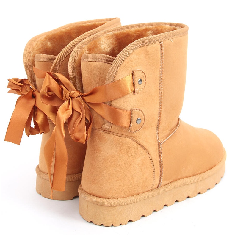 Bottes de neige Emusy avec nœuds Stella Camel brun 2