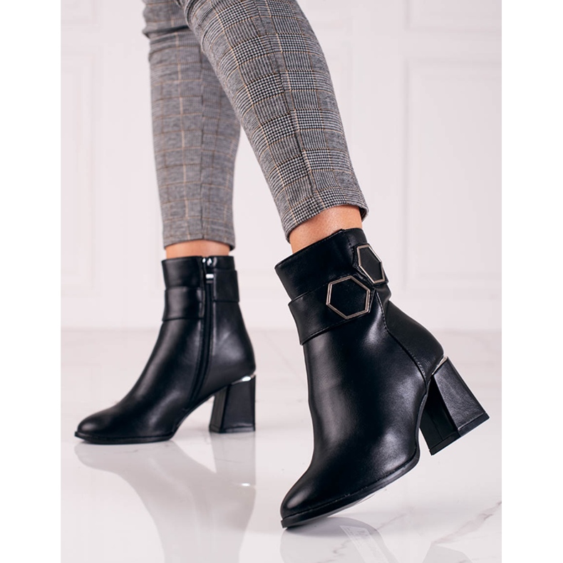 T.Sokolski Bottes pour femmes Sokolski noires sur un poteau large le noir 2 T.Sokolski Bottes pour femmes Sokolski noires sur un poteau large le noir 2