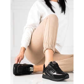 Baskets pour femmes sur la plate-forme Shelovet noir 2