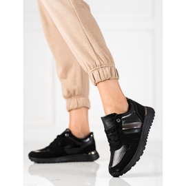 Baskets femme à lacets Shelovet noir le noir 1