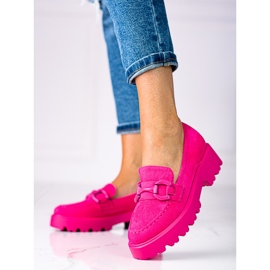 Mocassins pour femmes à la mode sur la plate-forme fuchsia Vinceza rose 1 Mocassins pour femmes à la mode sur la plate-forme fuchsia Vinceza rose 1