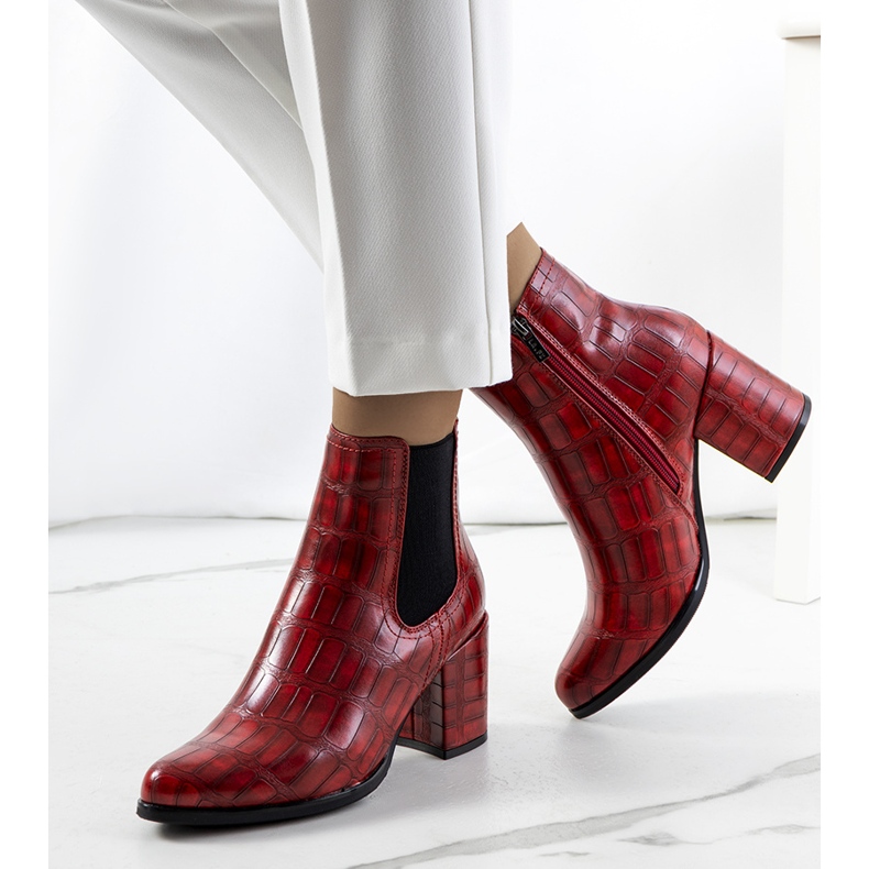 Bottes Easthaven rouges 1