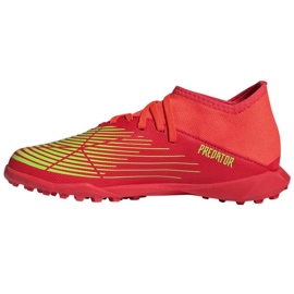 Chaussures Adidas Predator Edge.3 Tf Jr GV8503 rouge oranges et rouges 1