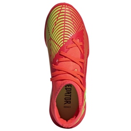 Chaussures Adidas Predator Edge.3 Tf Jr GV8503 rouge oranges et rouges 2