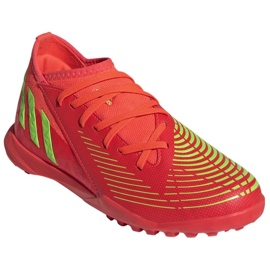 Chaussures Adidas Predator Edge.3 Tf Jr GV8503 rouge oranges et rouges 3