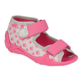 Befado chaussures pour enfants 242P109 rose gris 1
