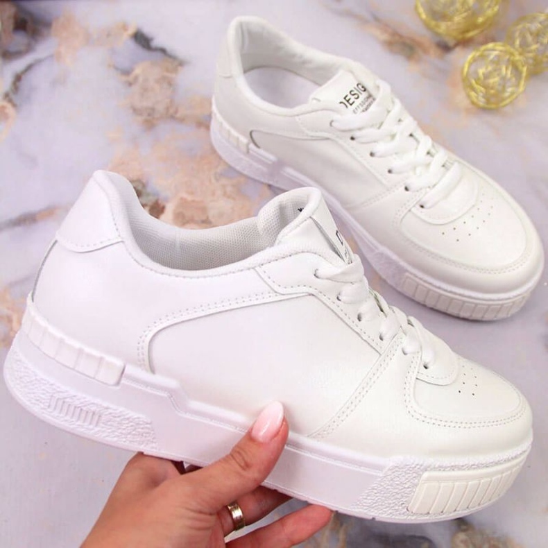 Vinceza W JAN130 chaussures de sport blanches 1