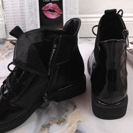 Bottes laquées Vinceza W JAN135 noir le noir 2